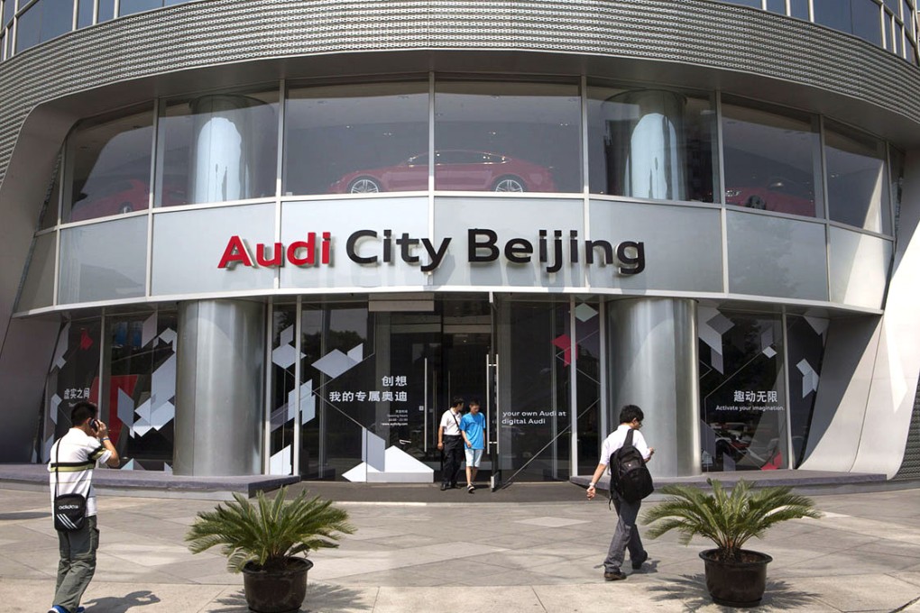 Last week, the mainland vowed to punish German luxury brand Audi for "monopoly behaviour". Photo: EPA