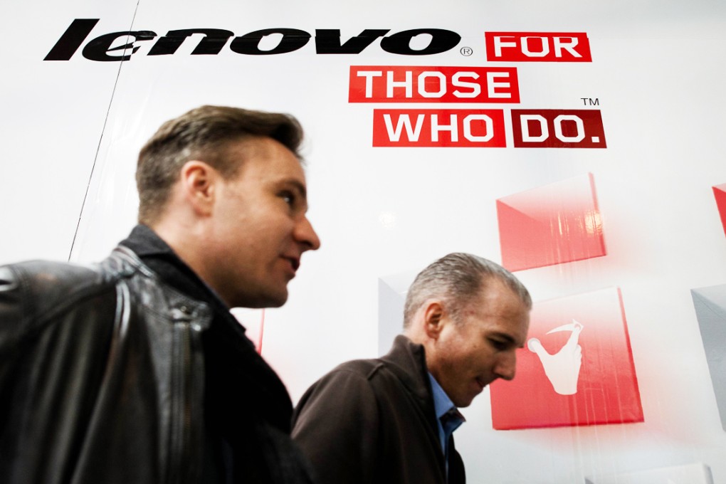 While a few firms such as Lenovo stand out and appear to be building momentum, the average mainland company is far from the leadership circle. Photo: AFP