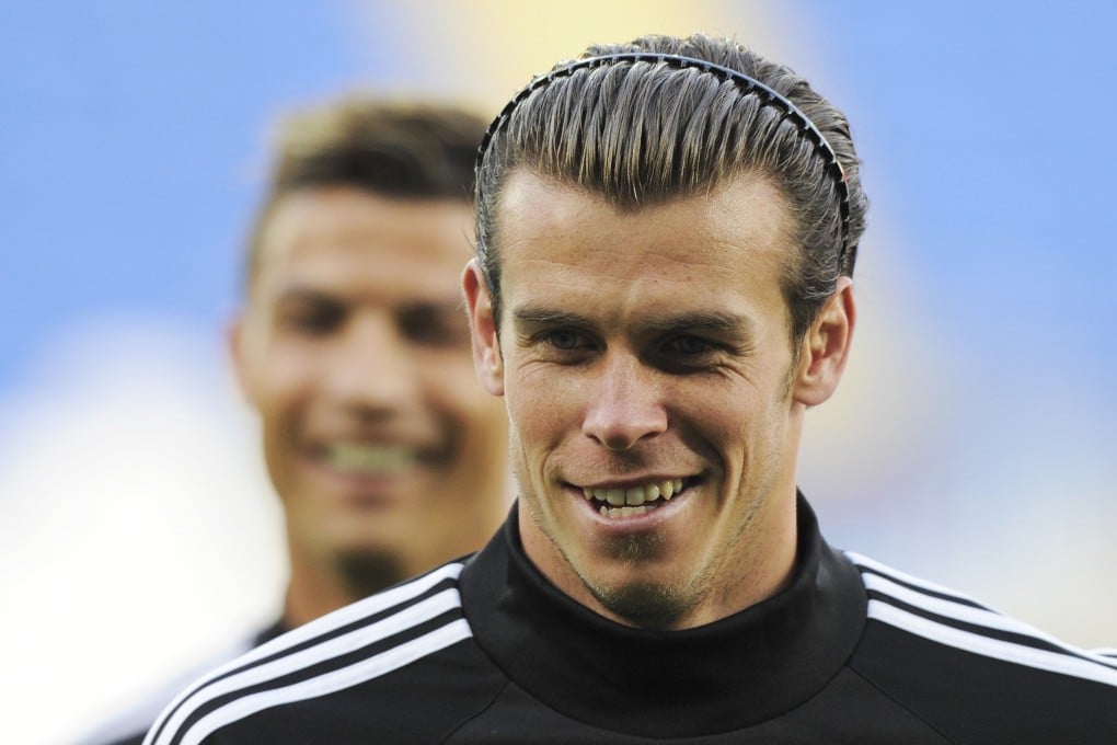 Gareth Bale smiles ahead of the Super Cup match against Sevilla. Photo: Reuters