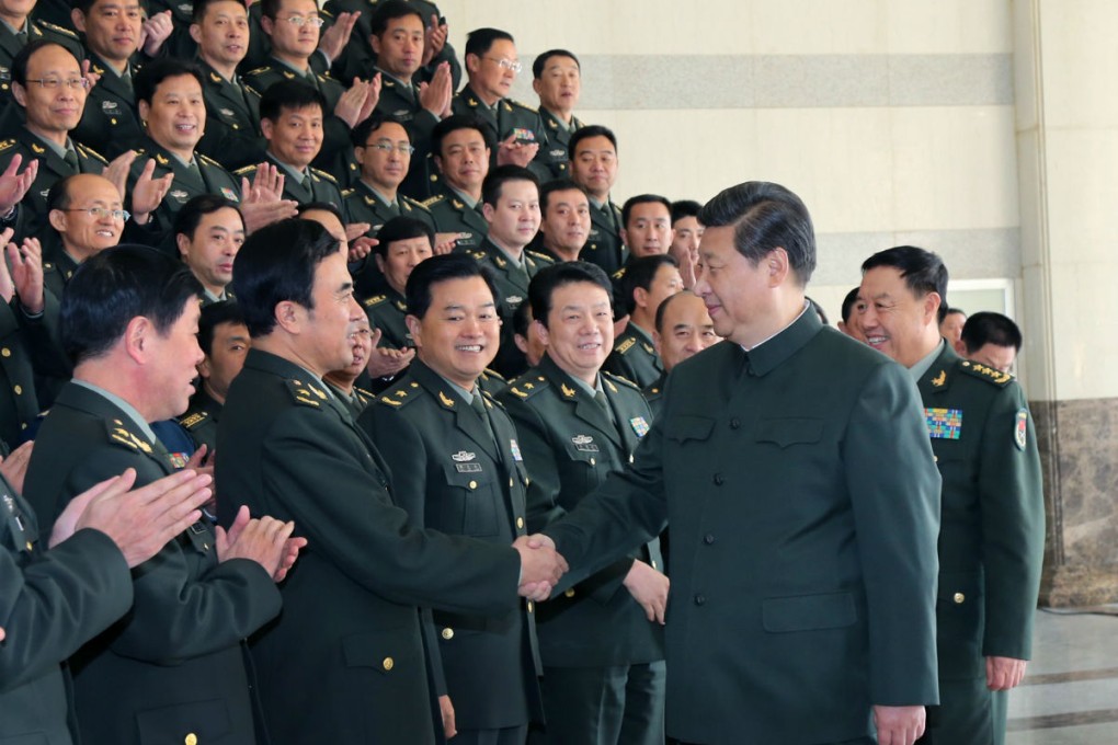 The PLA's political wing has urged officers and soldiers to stand united behind the leadership of President Xi Jinping. Photo: Xinhua