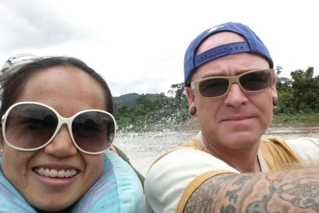 Jason Polley and girlfriend Margaret Lam had their peaceful holiday in Myanmar cut short after a social media storm over Polley's tattoos. Photo provided by Jason S Polley
