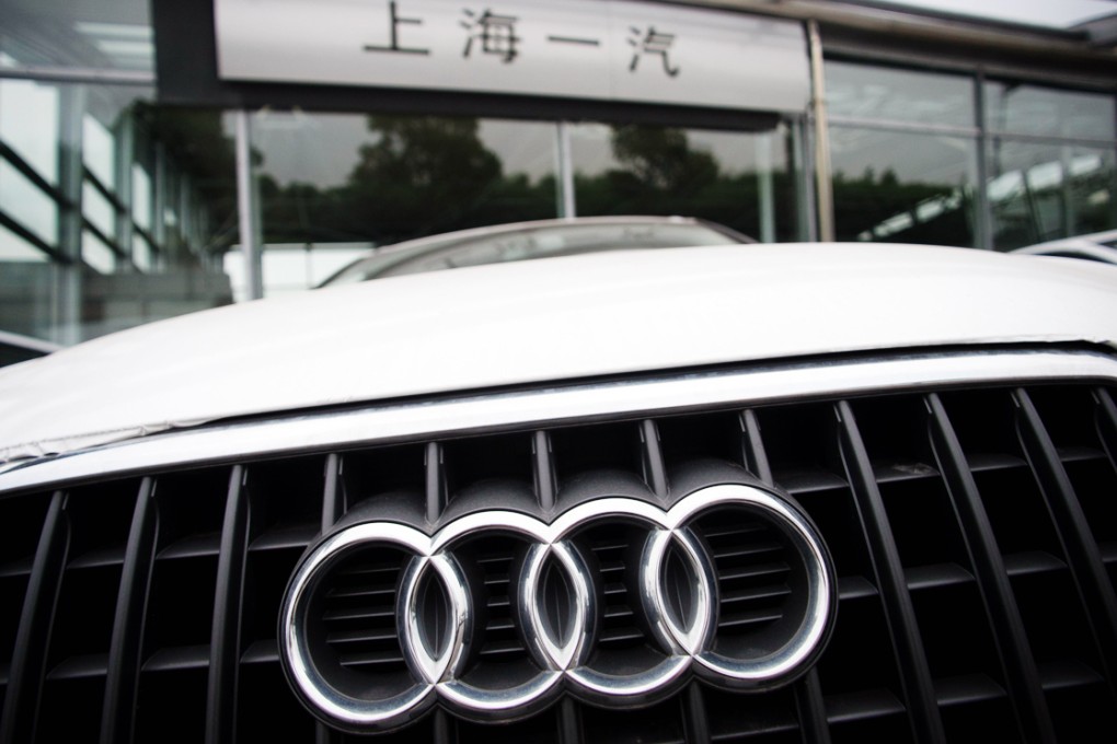 Audi is facing a penalty that is about 1 per cent of the company’s total sales in China last year. Photo: AFP