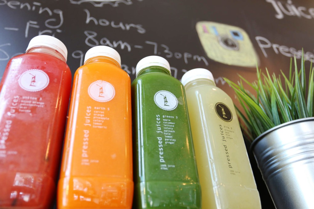 Pressed Juices' Central branch (above and below). Photos: Nora Tam