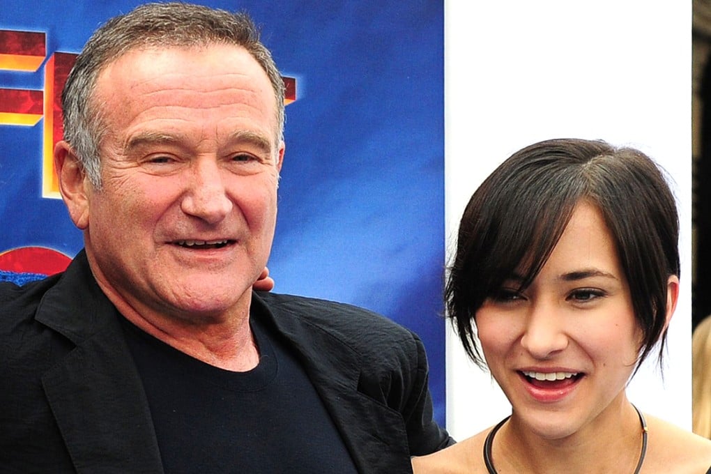 Robin Williams and his daughter Zelda. Photo: AFP