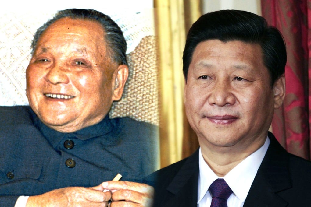 Xi Jinping regards Deng Xiaoping (left) as his role model and quotes him often in speeches. Photos: Reuters, AP