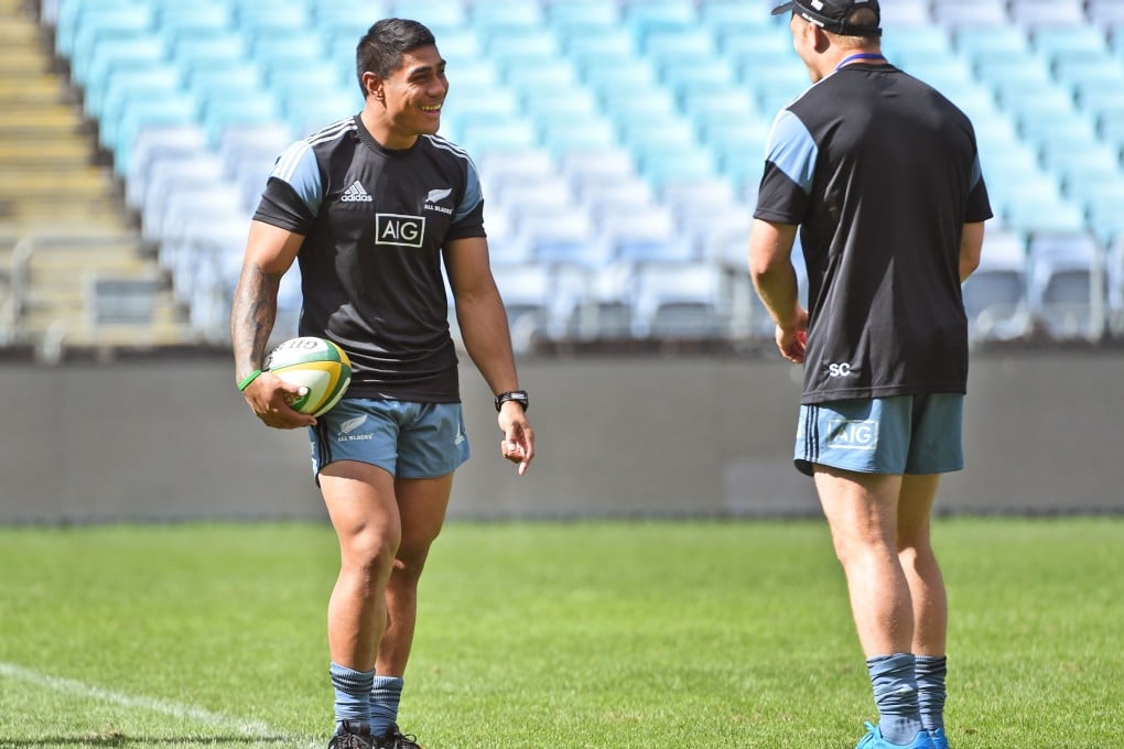 Rookie All Blacks centre Malakai Fekitoa with team-mate Sam Cane at the captain's run in Sydney on Friday. Photo: AFP