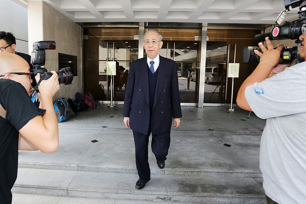 Former Chief Secretary Rafael Hui Si-yan appears at the High Court in Admiralty. Photo: Felix Wong