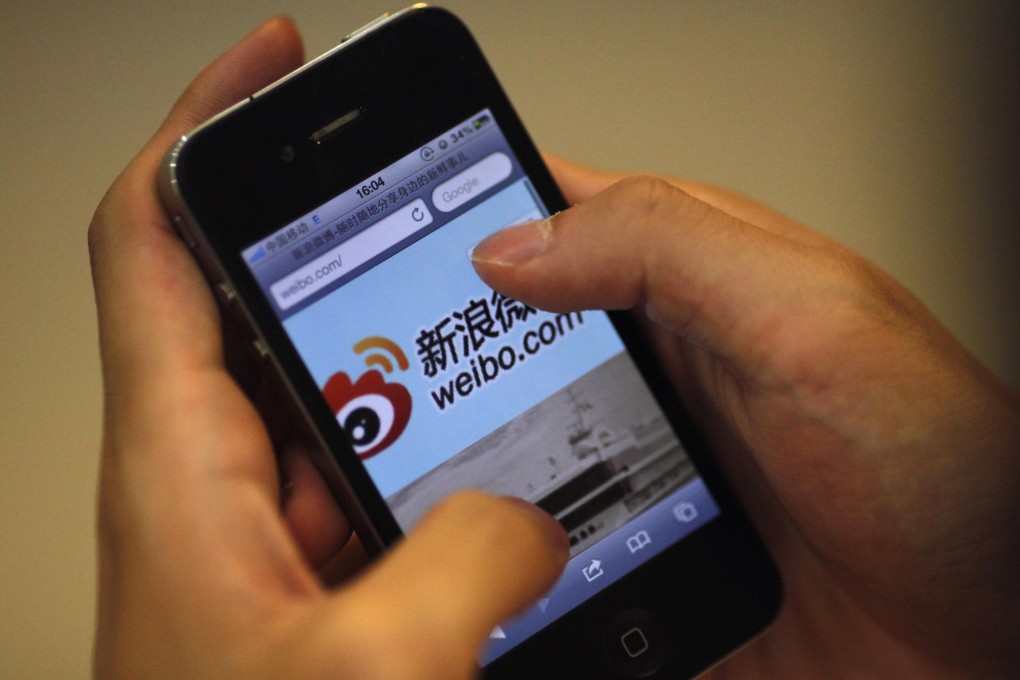 Weibo says advertising and marketing revenue nearly doubled to US$59.6 million in the second quarter to June. Photo: Reuters