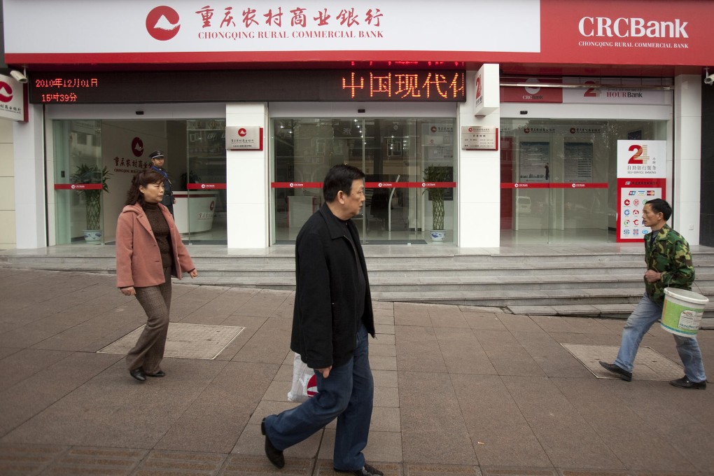 Chongqing Rural Commercial Bank reported higher profits.