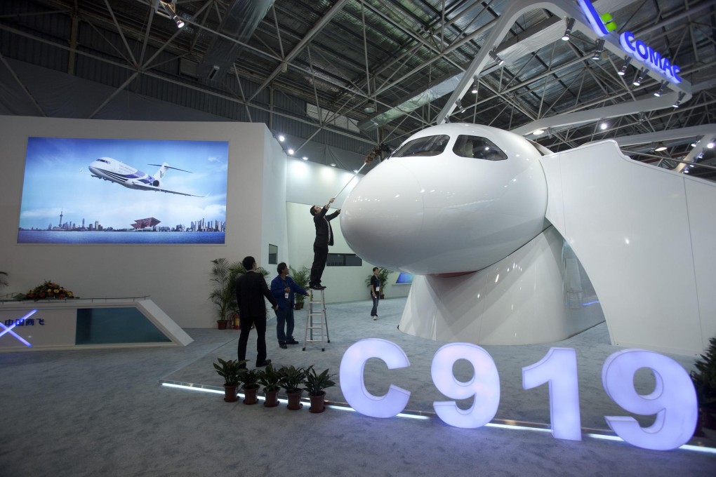 Analysts are not optimistic that the mainland's home-grown aircraft, such as the C919, can compete against those made by global giants anytime soon. Photo: Bloomberg