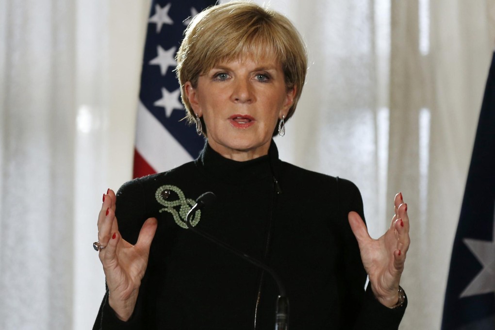 Australian foreign minister Julie Bishop