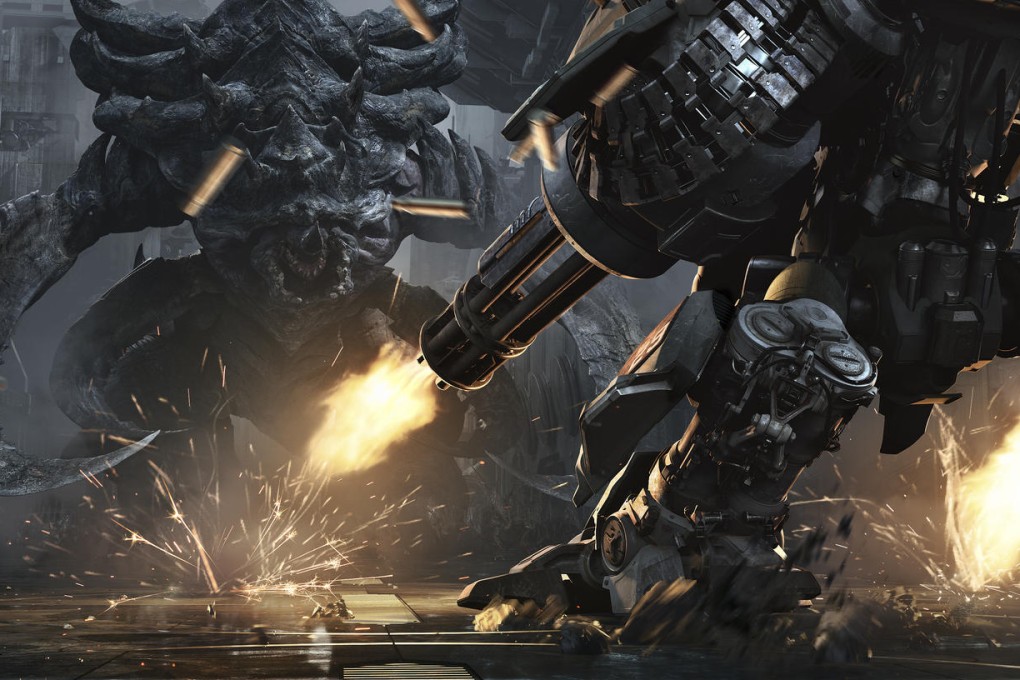 Above and below: artwork and gameplay from StarCraft II.