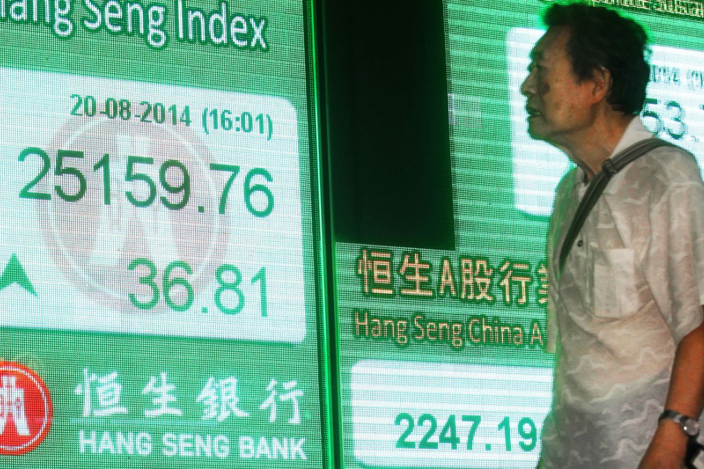 Consultants warn that the city's retail investors could get hurt if they begin to pile into the market fearing they will miss out on the next stage of a rally that has added 16 per cent to the value of the Hang Seng from the year's low in March, lifting it to 25,159 on Wednesday. Photo: May Tse
