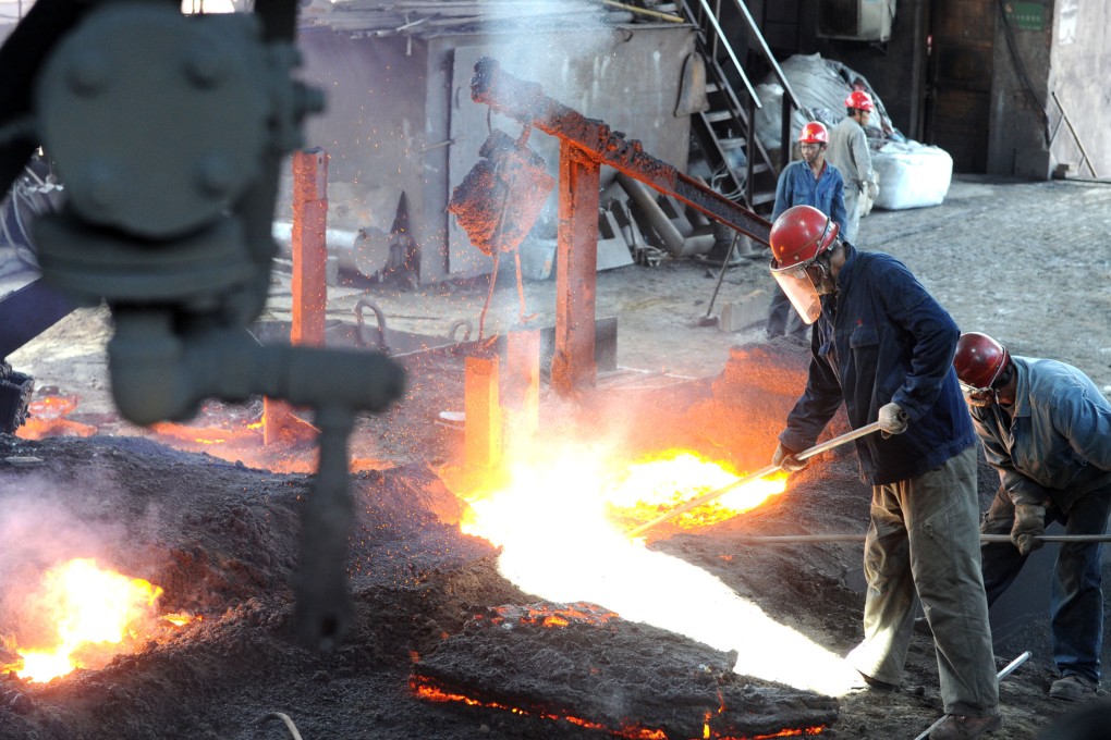 Maanshan said the prices of its main raw materials, such as iron ore and coking coal, had dropped significantly, but the second half of the year would still be tough. Photo: Xinhua