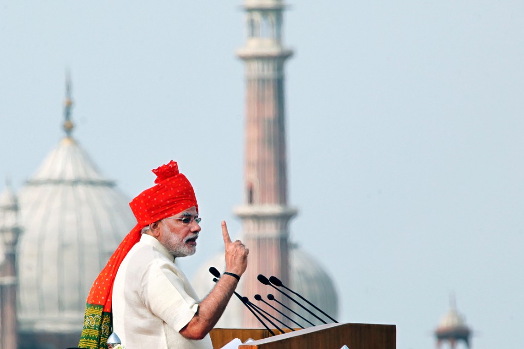 Modi has articulated an explicit economic vision for the first time since Nehru. Photo: Xinhua