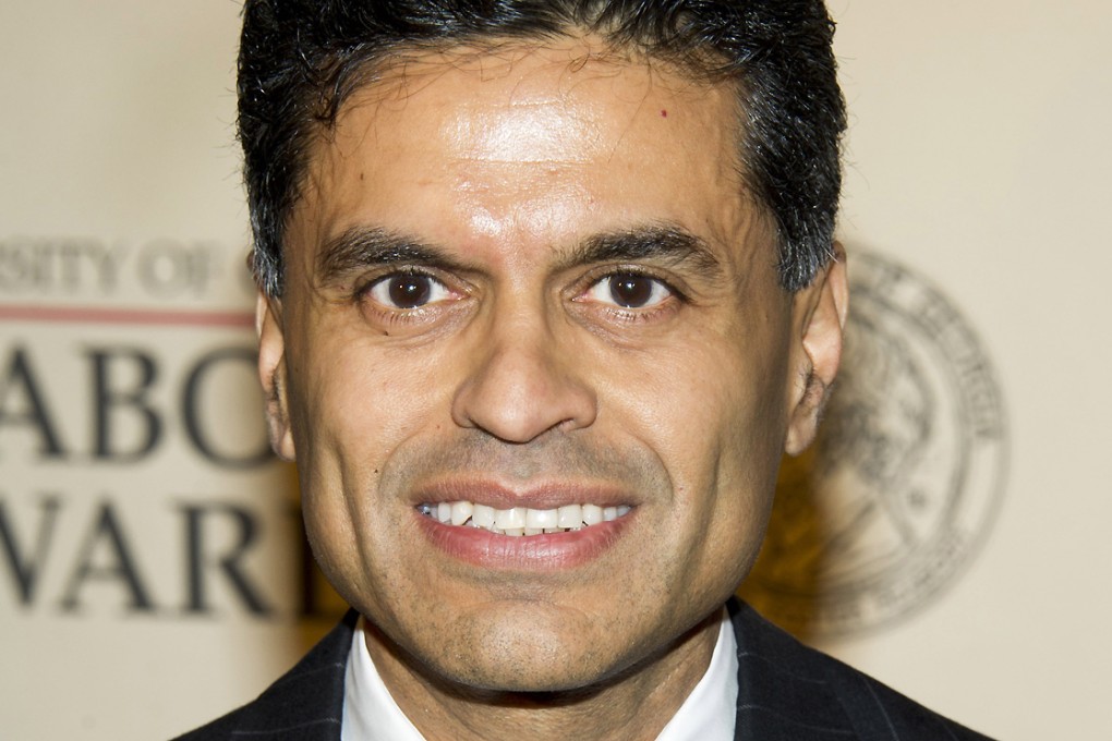 Columnist and TV host Fareed Zakaria attends the 71st Annual Peabody Awards in New York in 2012. Photo: AP