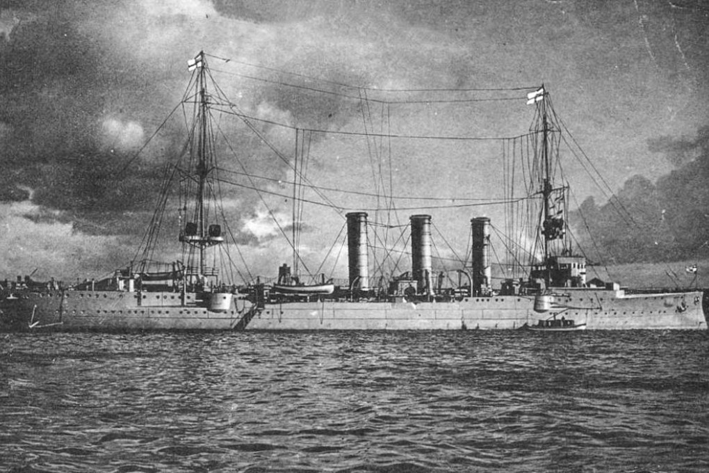 German cruiser SMS Emden, on November 9, 1914. Photos: SCMP