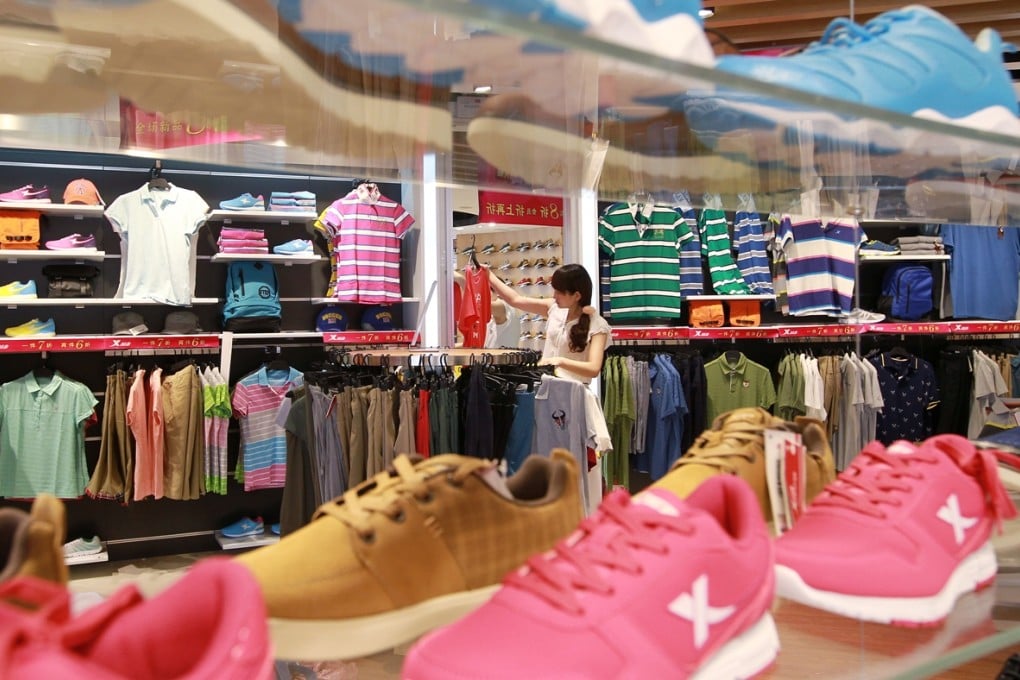 Xtep International has been overhauling its distribution model after years of overexpansion resulting in distributors heavily discounting products. Photo: Simon Song