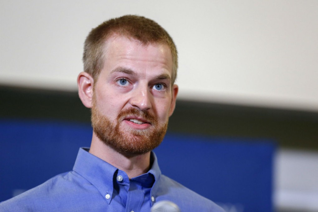 Ebola virus survivor Dr. Kent Brantly speaks at a news conference at Emory University Hospital in Atlanta. Photo: EPA
