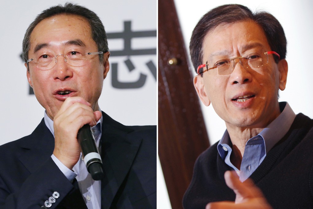 Henry Tang (left) and Alan Hoo urge the central government to leave room for further discussion when it sets out its stall on Hong Kong's political reform next week. Photos: Nora Tam, David Wong