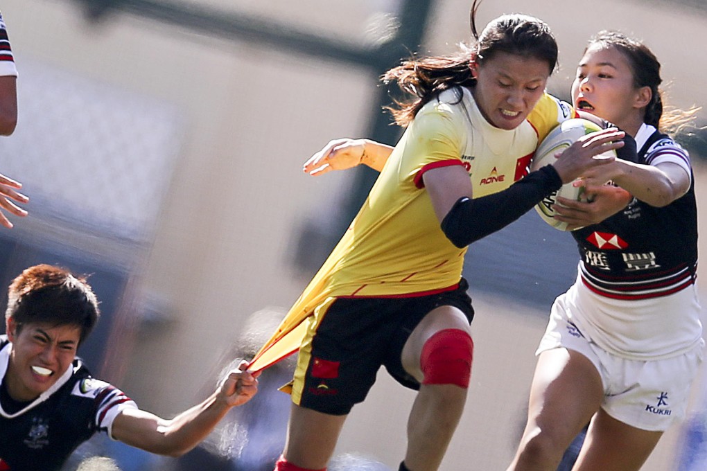 China's Sun Shichao powers through against Hong Kong. Photo: Felix Wong