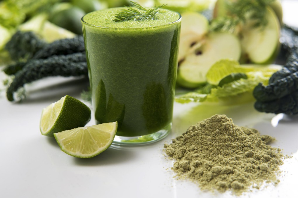 A smoothie made from organic greens, fruits and spirulina powder will kick-start your body's metabolism.