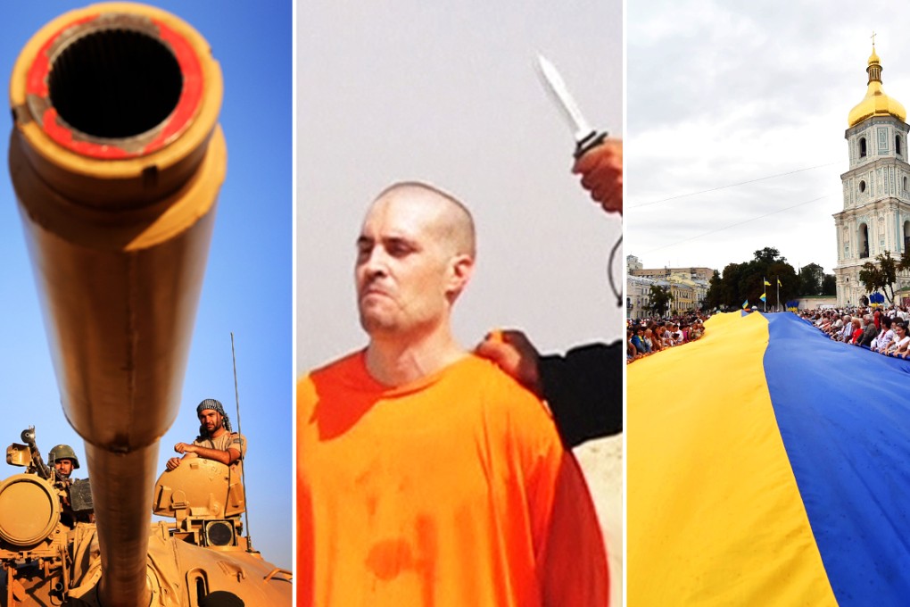 Debate about Obama's world view: the siege of Mount Sinjar in Iraq, beheading of journalist James Foley in Syria and driving Russia's military back from Ukraine.