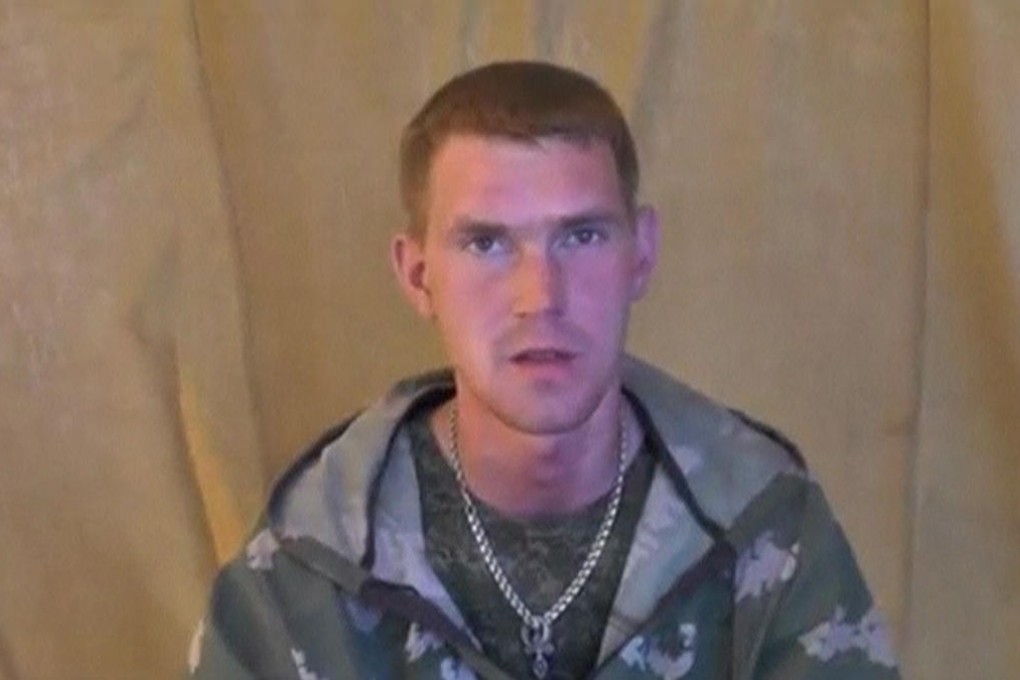 One of the Russian soldiers caught in Ukraine. Photo: Reuters