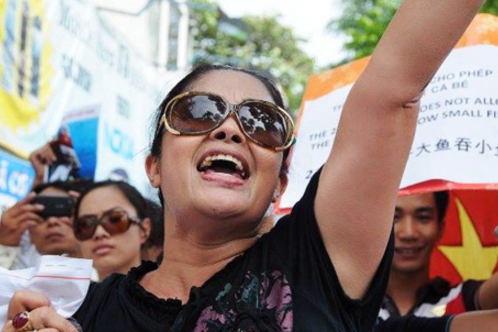 Bui Thi Minh Hang was found guilty of "causing public disorder". Photo: Screenshot via Facebook