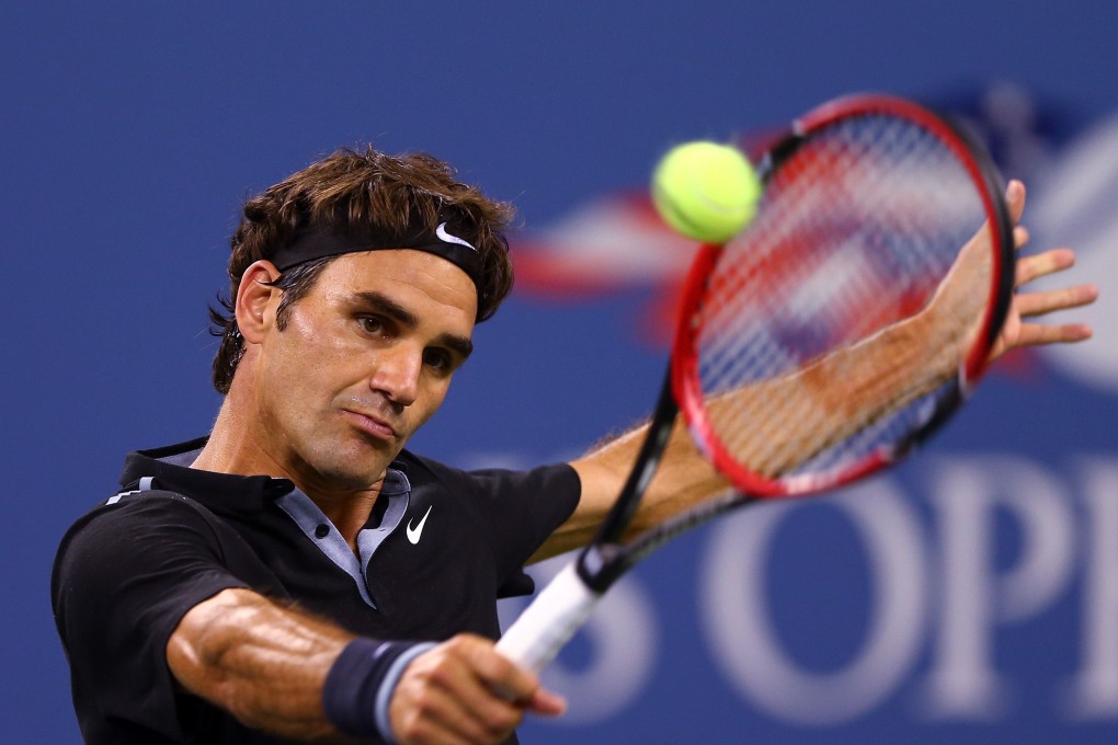 Roger Federer in action. Photo: AP