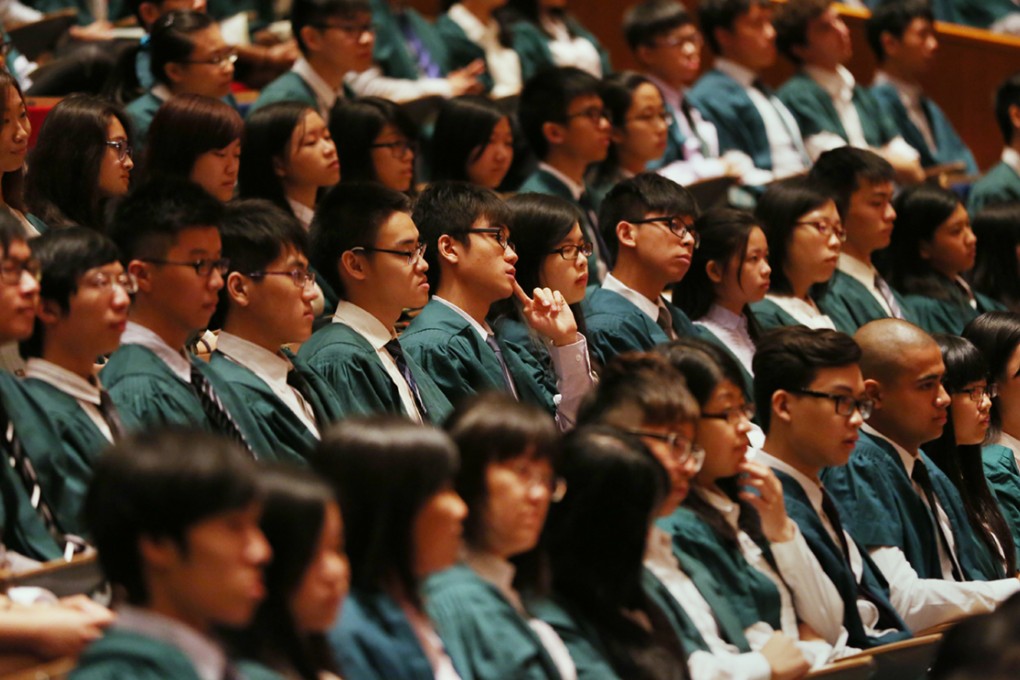 HKU students attend the Inauguration Ceremony. Young protesters are free to do what they like, but they must accept the consequences.