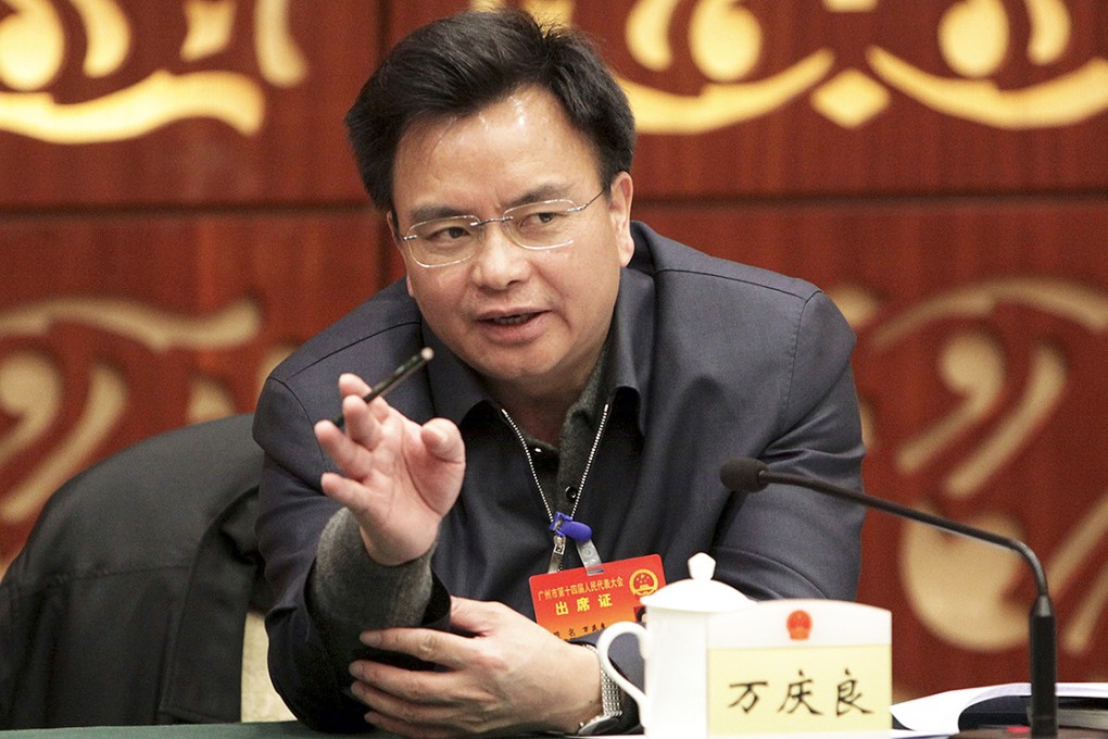Wan Qingliang, the former party chief of Guangzhou, is one of many top officials being replaced. Photo: Reuters