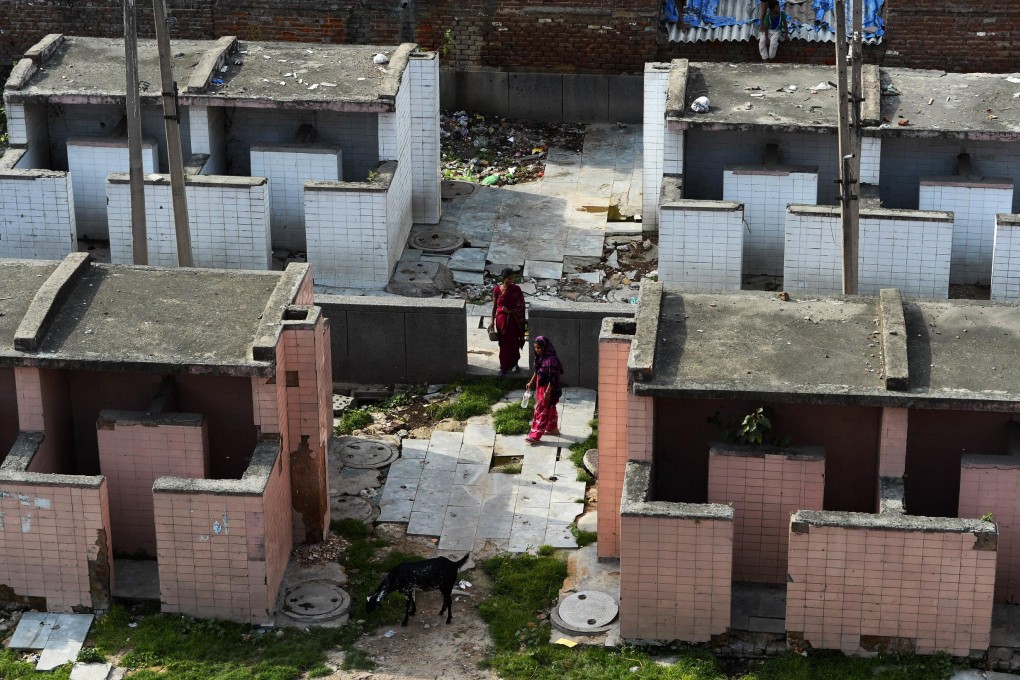 Public toilets in New Delhi. Modi has pledged to build toilets for girls in all Indian schools. Photo: AFP