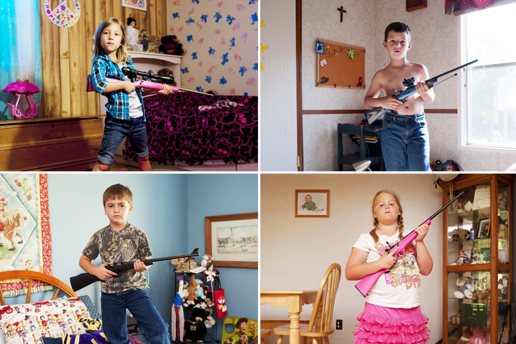 Junior shooting enthusiasts from the US state of Louisiana pose with their firearms as part of a series of images by Belgian photographer An-Sofie Kesteleyn, titled My Little Rifle. Kesteleyn was inspired to travel to the US south last year to photograph American children with their guns after reading about the accidental killing of a two-year-old Kentucky girl by her five-year-old brother, who shot her with a .22-calibre “Crickett” rifle marketed at children.