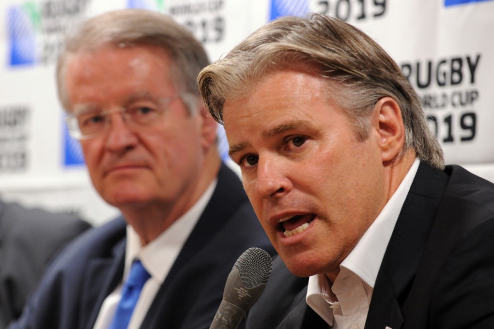 Chief executive Brett Gosper (right) is confident that renaming the IRB as World Rugby from November 19 will make the organisation “more inclusive” on a global scale. Photo: AFP