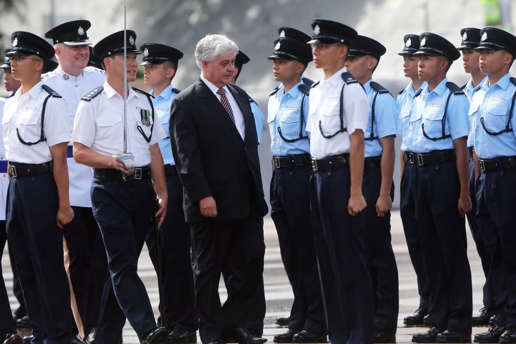 A government official visits the Hong Kong Police College last year. Photo: Sam Tsang