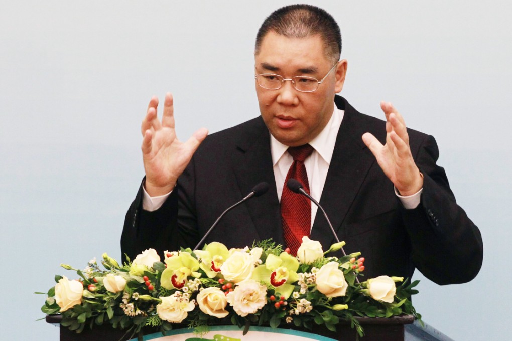 Fernando Chui was today re-elected as Macau's chief executive. Photo: SCMP