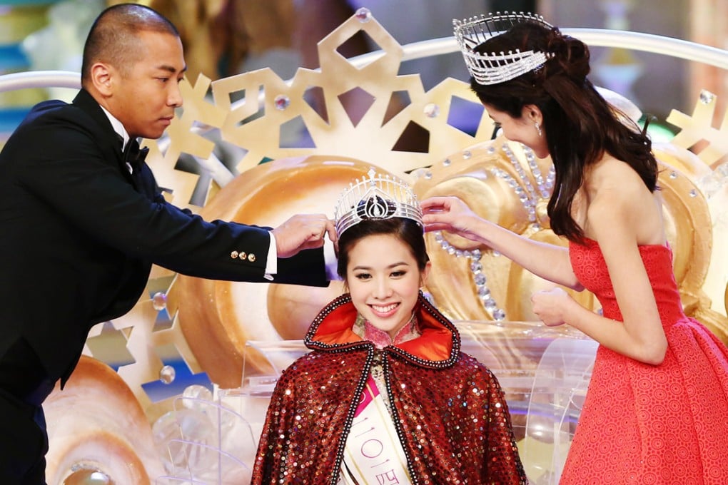 The new Miss Hong Kong Veronica Shiu is crowned last night. Photo: Nora Tam