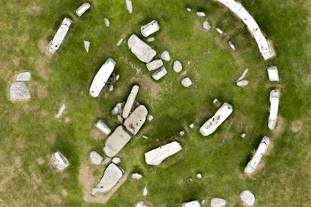 Marks show where stones might have stood. Photo: English Heritage