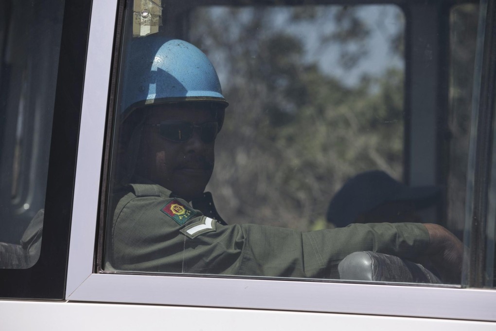 A Fijian UN peacekeeper at the Golan Heights border. Photo: Reuters