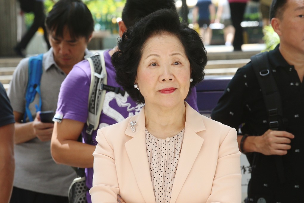 Former chief secretary Anson Chan Fang On-sang (centre) meets the press on NPCSC's decision in Central. Photo: SCMP