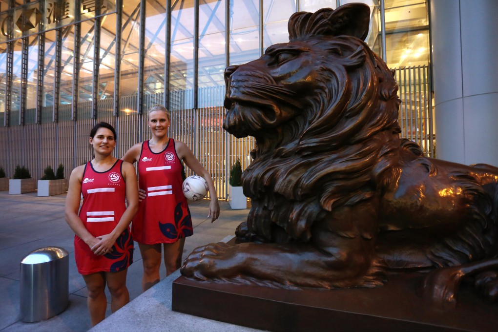 Hong Kong co-captains Rachael Wilcock and Jessica McCauley. Photo: Jonathan Wong