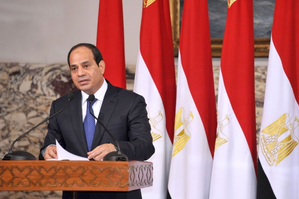Egyptian President Abdel-Fattah el-Sisi, who led the ousting of Mursi, has portrayed himself as standing up against extremism and the political use of Islam but has also tried to show himself as a guardian of "society's morals". Photo: AFP