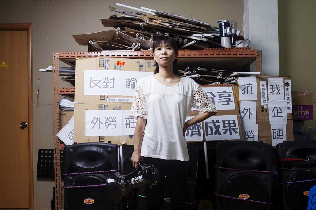 Cloee Chao, a single mother, set up a union of casino workers to take on some of the world's most lucrative businesses and demand better pay and working conditions. Photo: Bloomberg