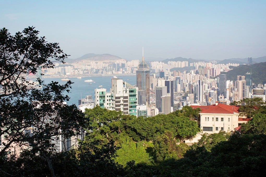 Homes on Barker Road offer spectacular views over the city. Photo: EPA