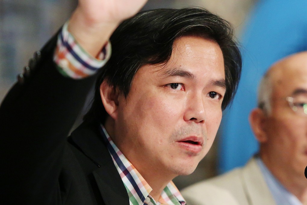 Edward Chin, founder of Occupy Central's banking and finance group, is determined to stand his ground for true democracy. Photo: Sam Tsang