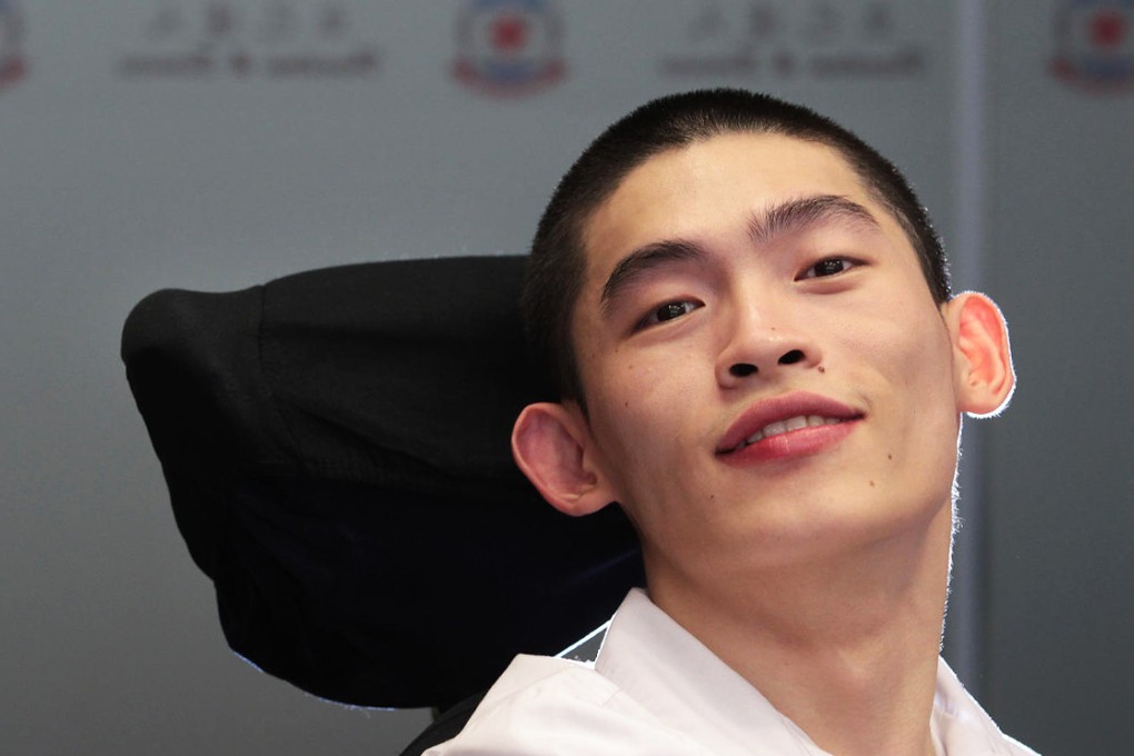 Joe Kwok Chun-hoi is determined not to let the many limitations that come with his condition get him down. Photo: Bruce Yan