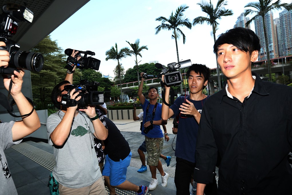 Roy Chow arrives at Tuen Mun District Court on Friday. Photo: Felix Wong