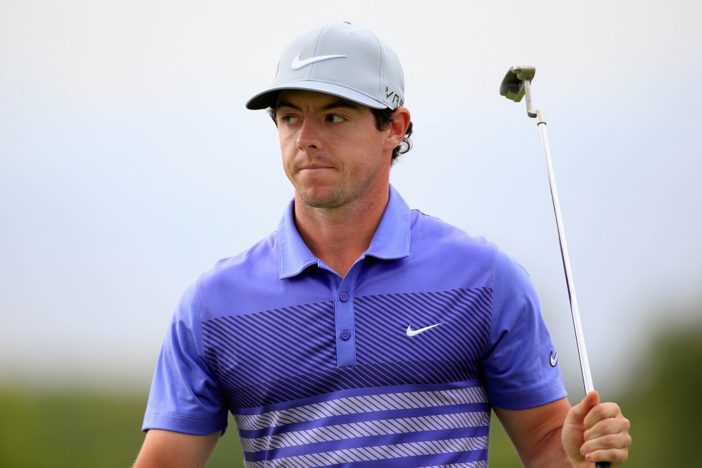 rory mcilroy purple golf shirt