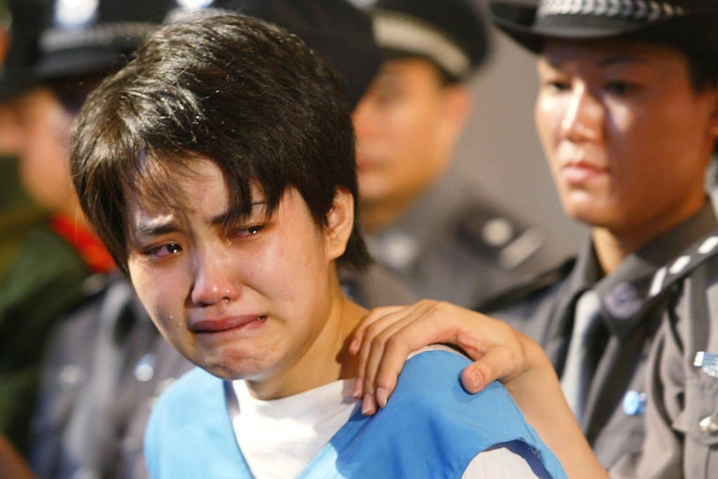 A suspect in a drug trafficking case cries during sentencing in Hainan in this file photo. Convictions that may later prove to be based on flimsy evidence and wrong judgments are a new challenge for China's legal authorities. Photo: AP